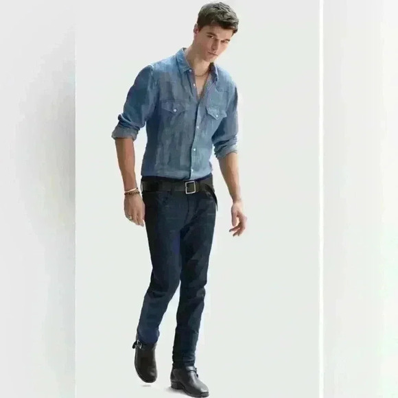 NWT Men’s 7 For All Mankind Paxtyn Luxe Performance Skinny Fit Western Jeans - Picture 2 of 14